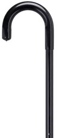 Crook Handle Hospital Cane Black